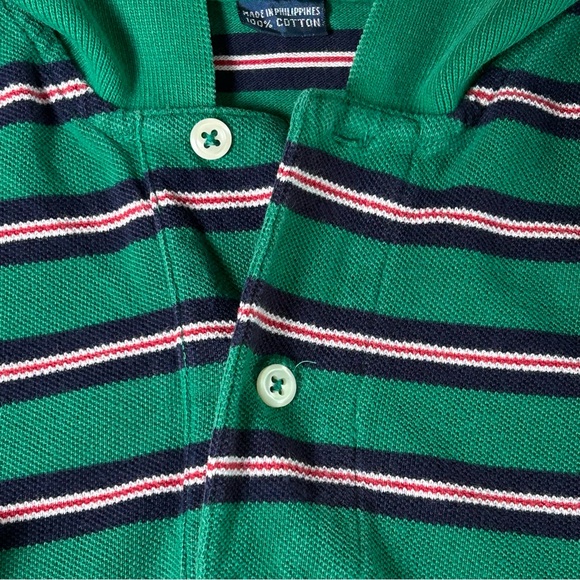 Polo Ralph Lauren | green multicolored striped polo shirt short sleeve red blue - Picture 8 of 16